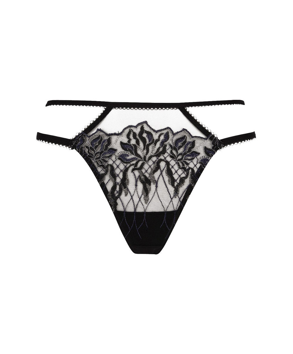 Mini-string sexy Lise Charmel Les Nuits Chics nuit argent ACH0935-NA