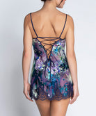 Nuisette babydoll en soie et viscose Lise Charmel Déesse Désirs mauve ALH1777-MD