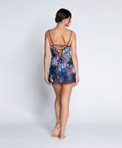 Nuisette babydoll en soie et viscose Lise Charmel Déesse Désirs mauve ALH1777-MD