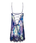 Nuisette babydoll en soie et viscose Lise Charmel Déesse Désirs mauve ALH1777-MD