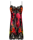 Nuisette babydoll en soie et viscose Lise Charmel Floraison Passion safran rose ALH1786-SR