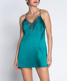 Nuisette babydoll en soie sexy Lise Charmel Sublime en Dentelle vert princesse ALH1713-VP
