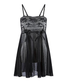 Nuisette babydoll transparente ultra-sexy noire Lingadore Lingadore nightwear 7503CH-1-02-NOIR