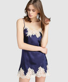 Nuisette babydoll soie Lise Charmel Splendeur Soie marine ALC1780-SM
