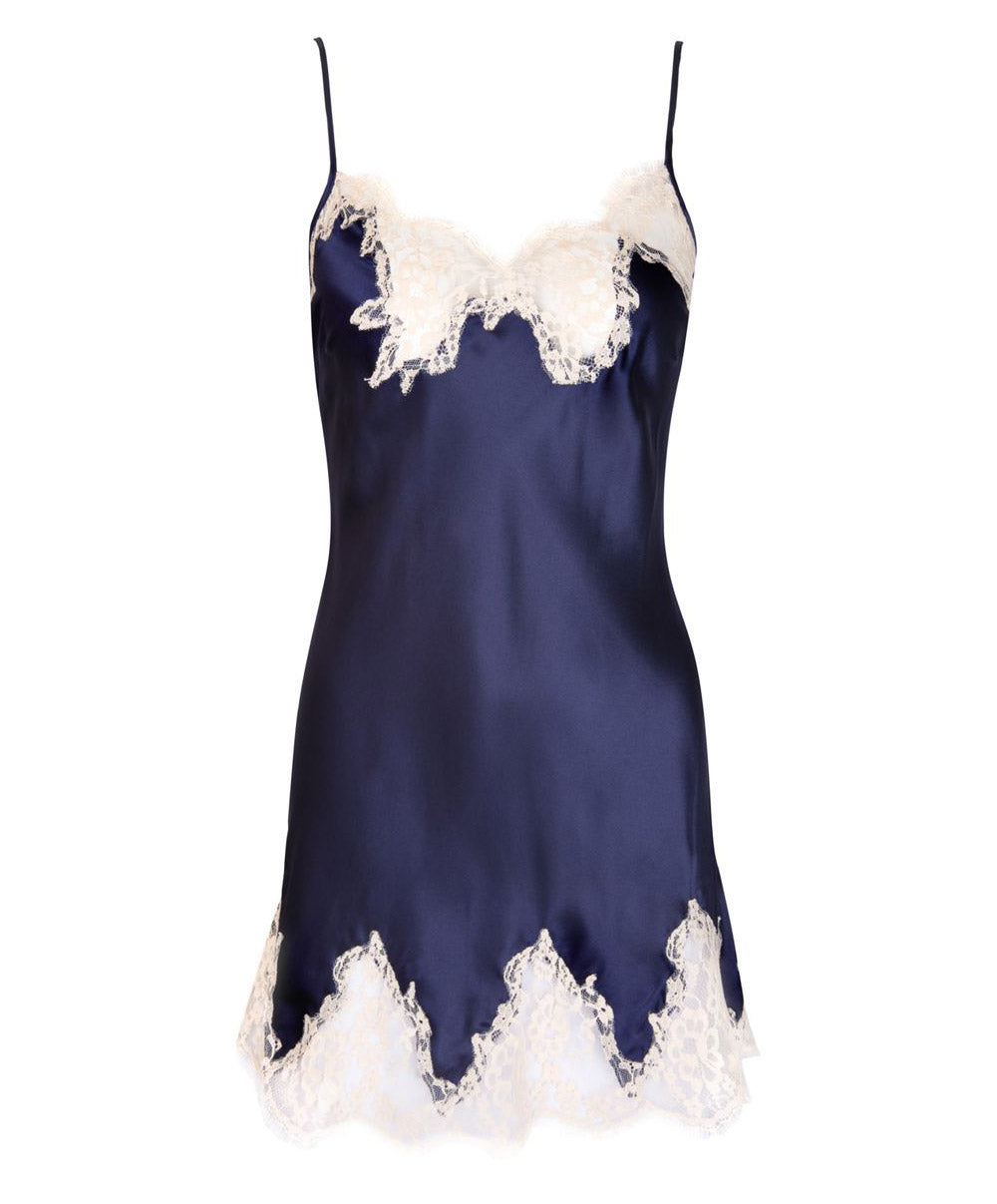 Nuisette babydoll soie Lise Charmel Splendeur Soie marine ALC1780-SM
