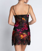 Nuisette charme en soie et viscose Lise Charmel Floraison Passion safran rose ALH1086-SR