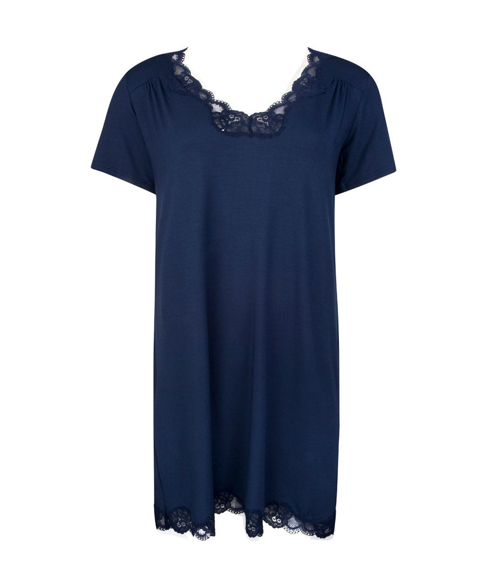 Nuisette manches courtes Antigel de Lise Charmel Simply Perfect bleu marine FNA1006-BM