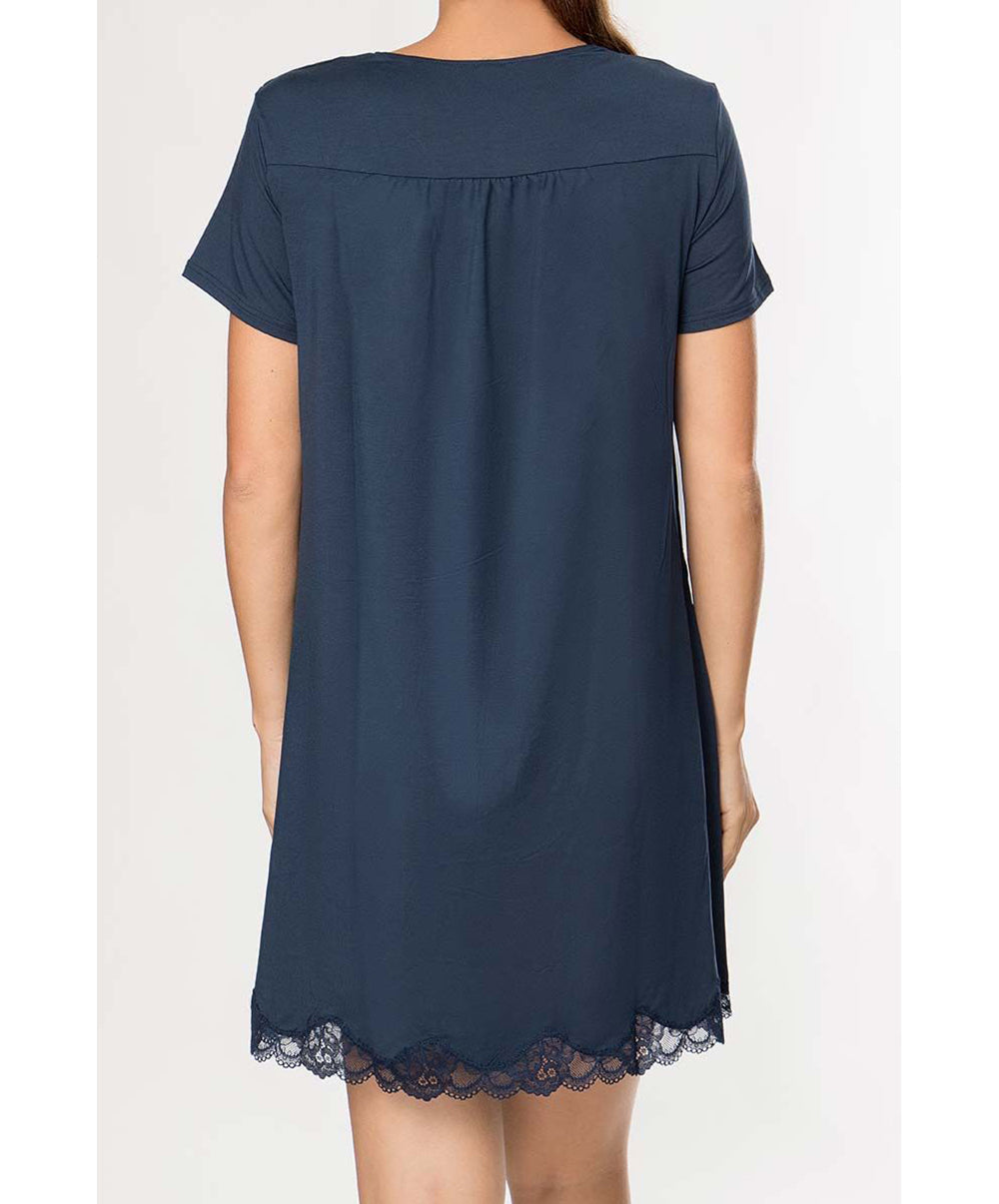Nuisette manches courtes Antigel de Lise Charmel Simply Perfect bleu marine FNA1006-BM
