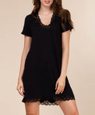 Nuisette manches courtes Antigel de Lise Charmel Simply Perfect noir FNA1006-NO face