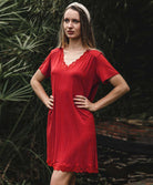 Nuisette manches courtes Antigel de Lise Charmel Simply Perfect rouge capucine FNA1006-RC