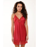 Nuisette satinée rouge cerise Lingadore Lingadore nightwear 7504CH-164-CERI