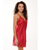 Nuisette satinée rouge cerise Lingadore Lingadore nightwear 7504CH-164-CERI