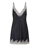 Nuisette satinée sexy "black/sand" Lingadore Lingadore nightwear 6810CH-20-BKSD