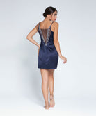 Nuisette sexy Lise Charmel Déesse en Glam marine argent ALH1215-MA