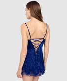 Nuisette sexy babydoll Lise Charmel Dressing Floral bleu ALC1788-DB