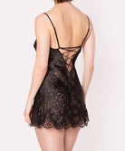 Nuisette sexy babydoll Lise Charmel Dressing Floral noir ALC1788-NO
