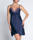 Nuisette sexy en soie Lise Charmel Déesse Désirs mauve ALH1277-MD