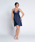 Nuisette sexy en soie Lise Charmel Déesse Désirs mauve ALH1277-MD