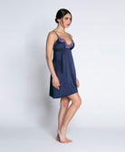 Nuisette sexy en soie Lise Charmel Déesse Désirs mauve ALH1277-MD