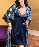 Nuisette sexy en soie Lise Charmel Déesse Désirs mauve ALH1277-MD