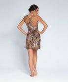 Nuisette sexy en soie Lise Charmel Fauve Amour ambre panthère ALH1279-AP