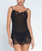 Nuisette sexy en soie Lise Charmel Splendeur Soie noir ALC1580-NO