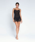 Nuisette sexy en soie Lise Charmel Splendeur Soie noir ALC1580-NO