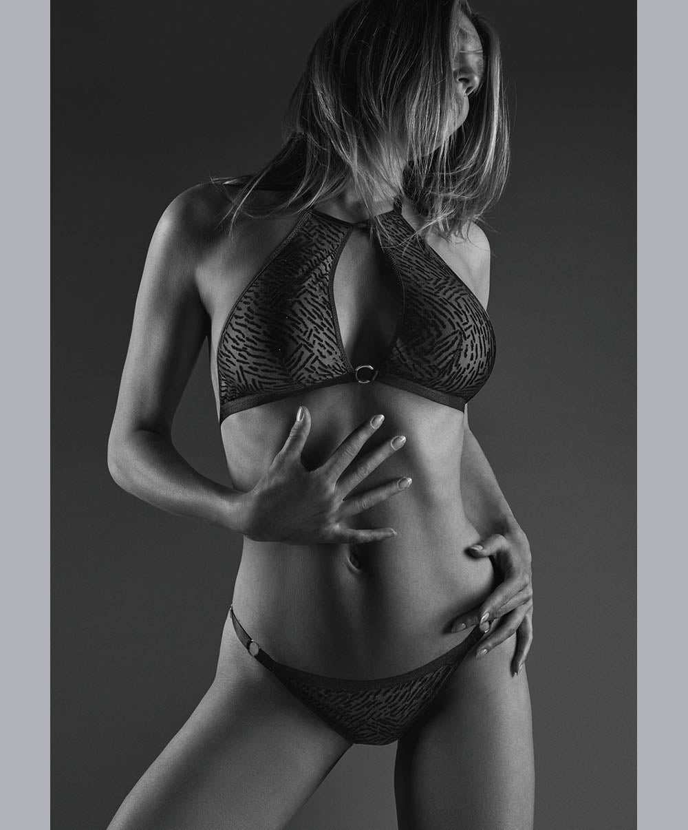 Boite à désir L'extase Ensemble sans armature + culotte sexy Boite a Desir Aubade P080-2-NOIR