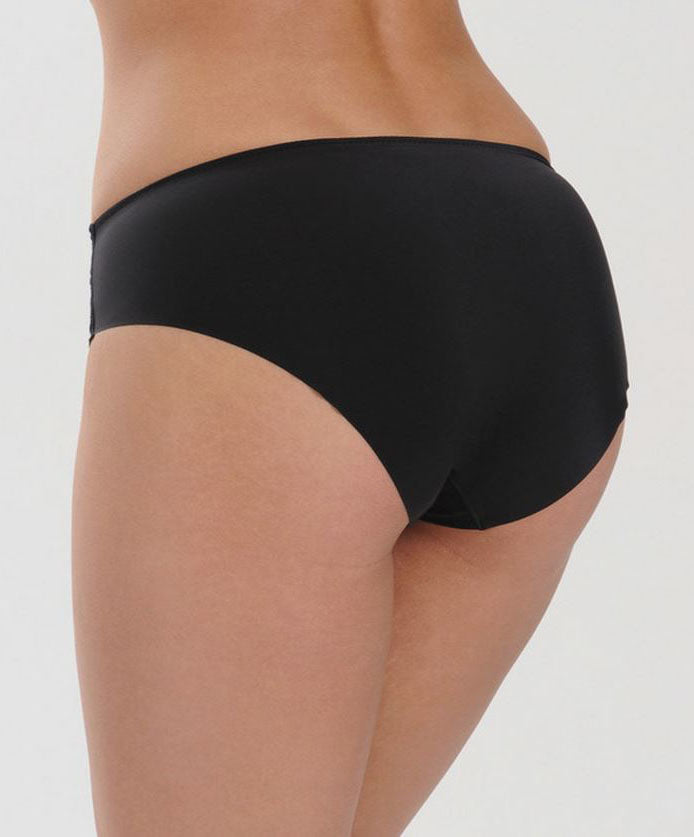 Slip classique Wacoal Eglantine noir WEPFA962-BLK face