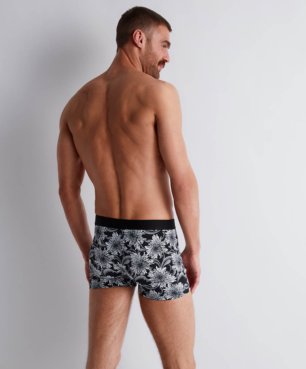 Pack 2 boxers Aubade Dark flower + Noir Underwear Aubade Men XB58T/DAFL