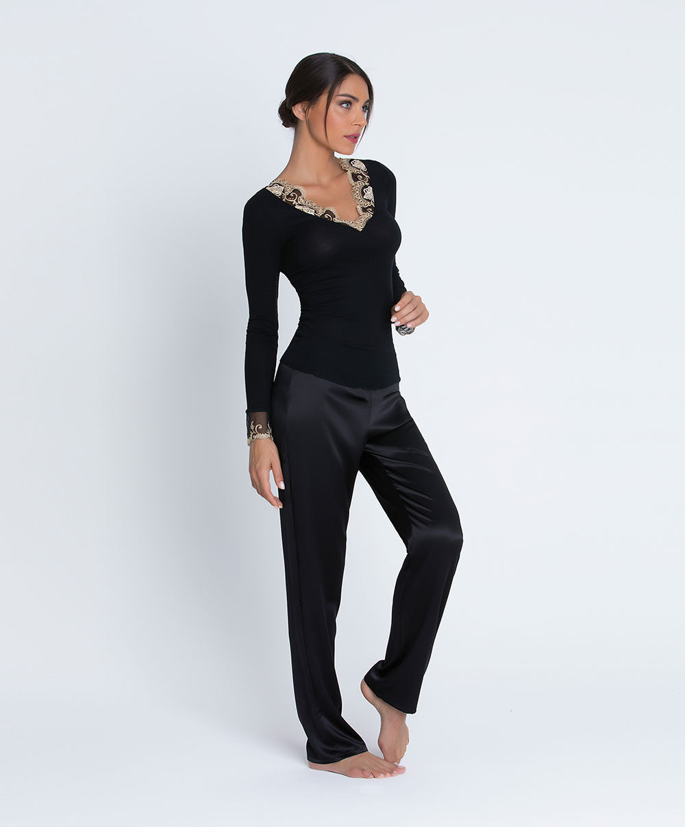 Pantalon Lise Charmel Les Nuits Chics nuit argent ALH0035-NA