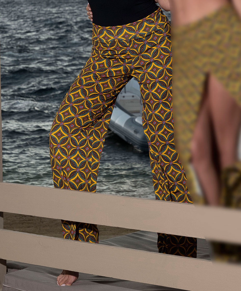 Pantalon de plage La Muse Africa jaune Antigel Bain ESB0056-JA