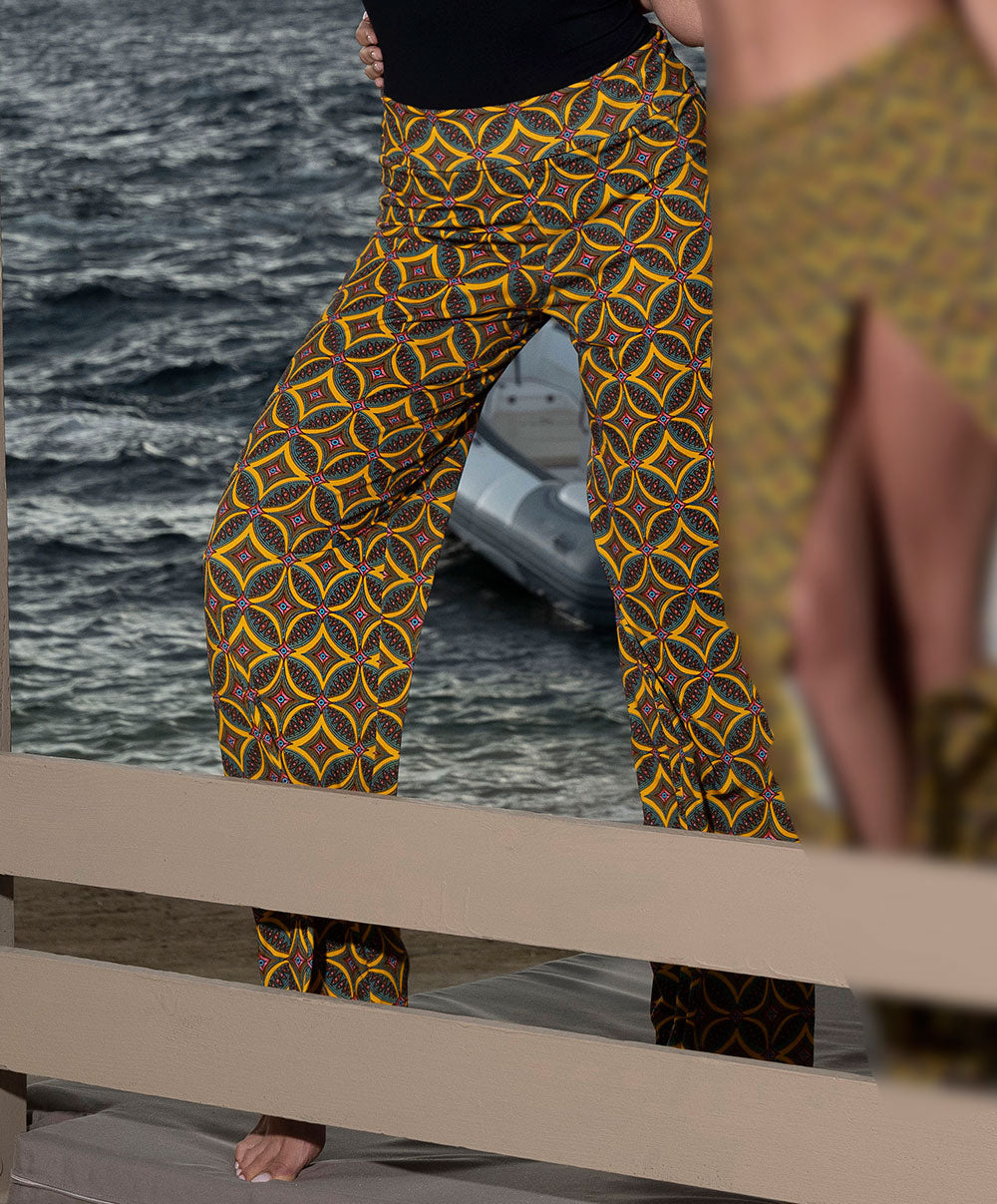 Pantalon de plage La Muse Africa jaune Antigel Bain ESB0056-JA