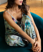 Pantalon en satin de viscose Reve en fleurs opale Lise Charmel ALJ0043 RO fashion 10