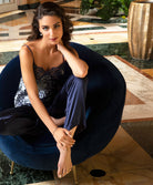 Pantalon en soie Lise Charmel Splendeur Soie marine ALC0780-SM