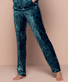 Pantalon en velours Antigel de Lise Charmel Velours en Fête bleu canard ELH0036-BC