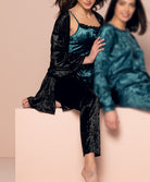 Pantalon en velours Antigel de Lise Charmel Velours en Fête noir ELH0036-NO