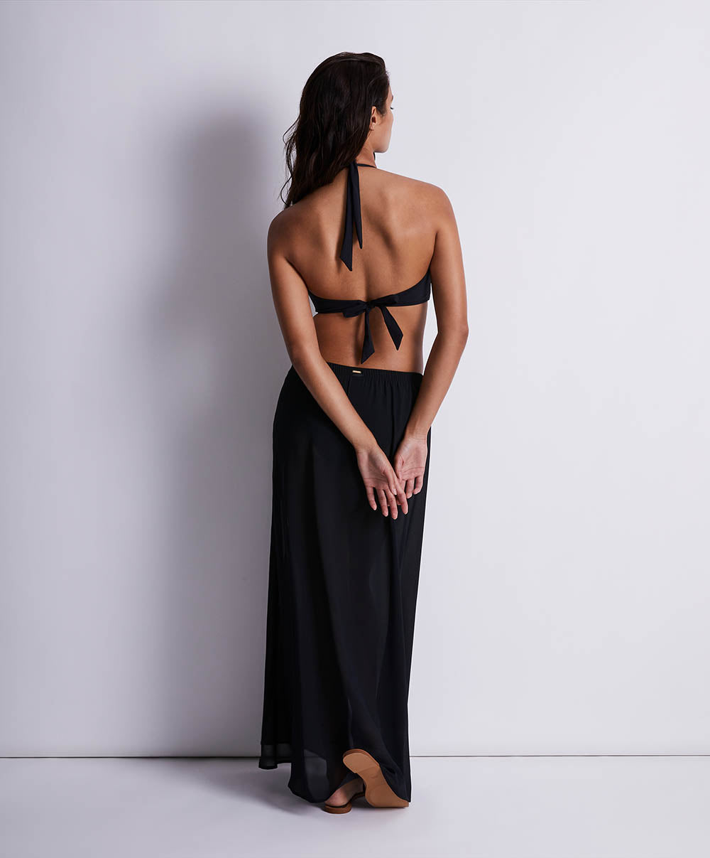 Jupe paréo de plage Evening sand Noir Aubade Bain 2Z64-NOIR
