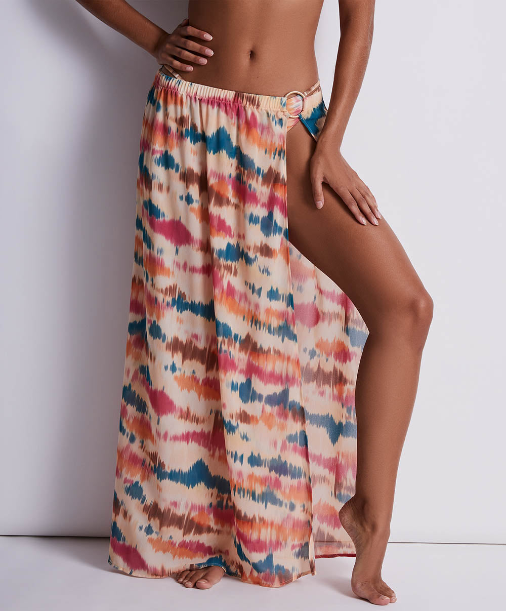 Jupe paréo de plage Evening sand Seashell Aubade Bain 2Z64-SEAS