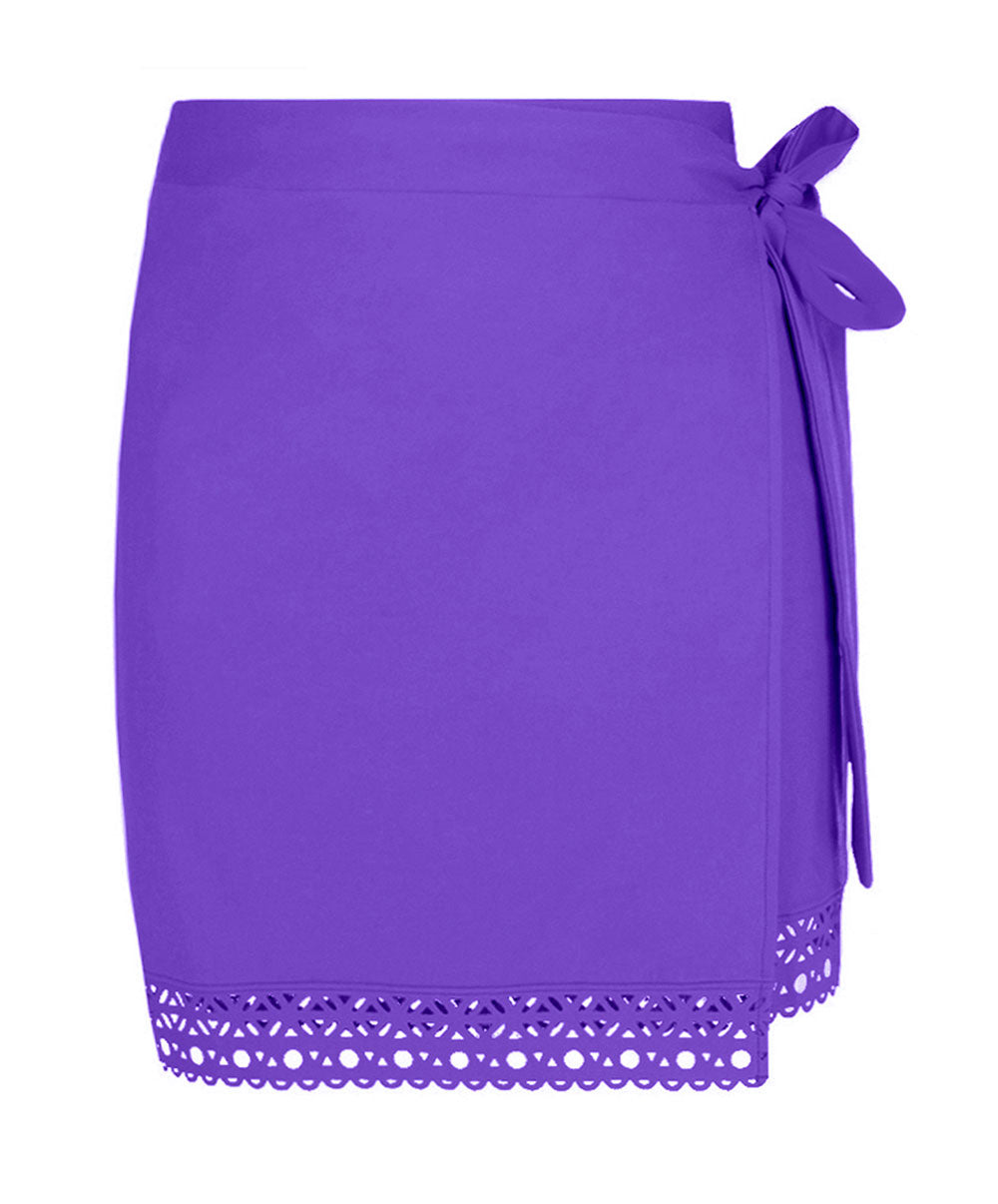 Paréo de plage Ajourage Couture iris Lise Charmel bain ASA6515-IC