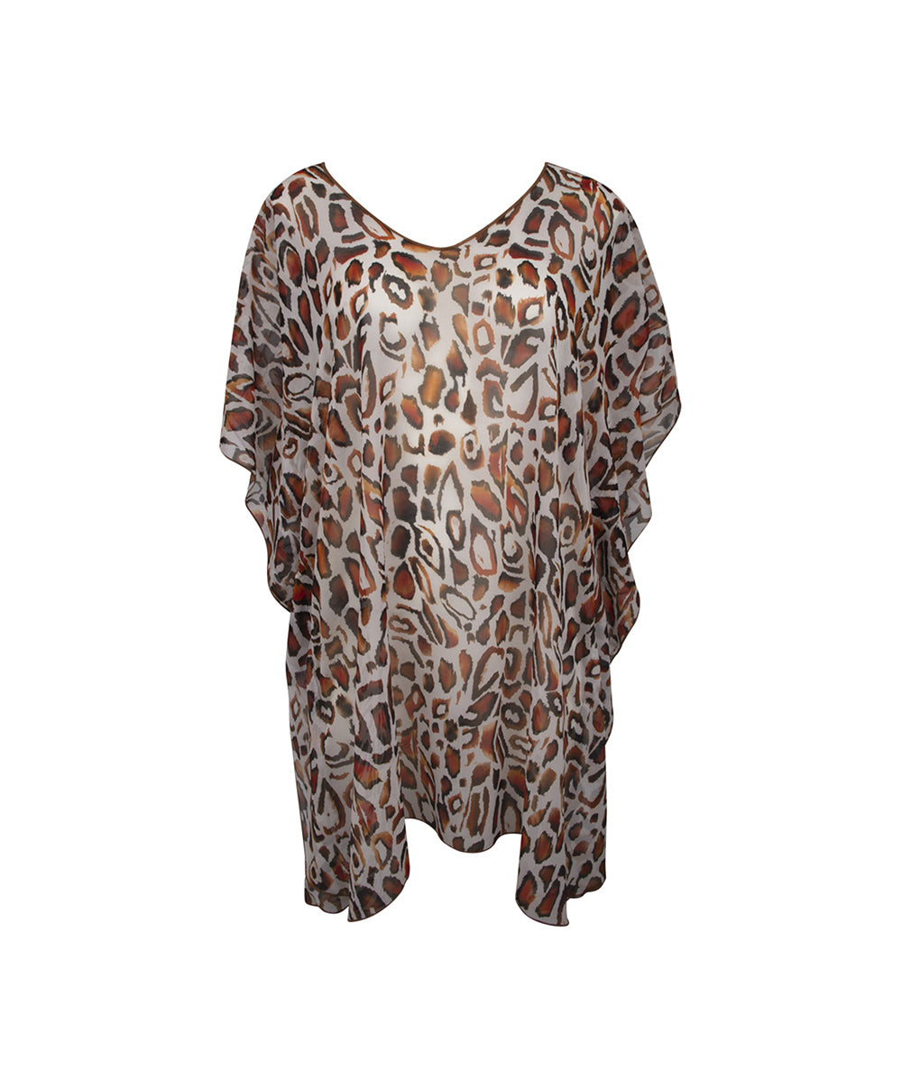 Poncho de plage La Muse Féline panthère Antigel Bain ESB6246-BF