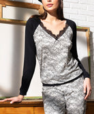 Pull Antigel de Lise Charmel Power Dentelle fusain ELH5390-DF