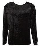 Pull manches longues en velours Antigel de Lise Charmel Velours en Fête noir ELH5336-NO 10
