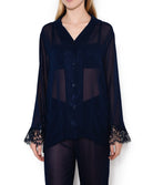 Pyjama de soie Lise Charmel Soir de Venise bleu ALA3003-BV