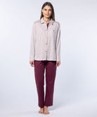 Pyjama long ensemble NINA PY2 grenat Canat 23H-CA.NINA.PY2-260