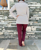 Pyjama long ensemble NINA PY2 grenat Canat 23H-CA.NINA.PY2-260