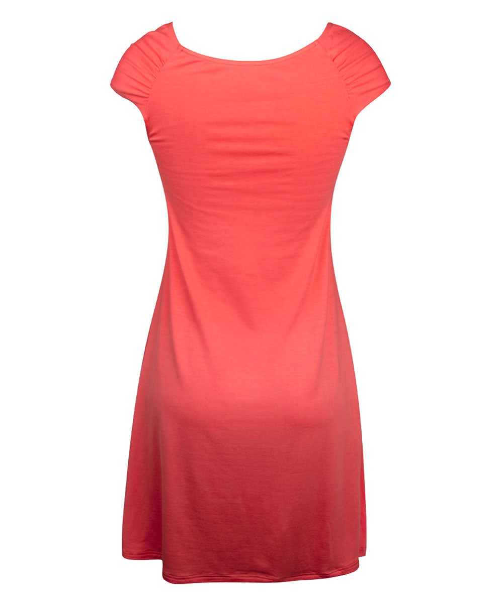 Robe d'été manche courte La Starlette star corail Antigel Bain ESB1505-SC 10