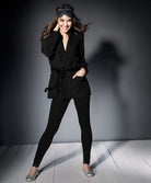 Robe de chambre polaire courte Antigel de Lise Charmel Simply Perfect noir polaire ENA6206-NP