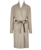 Robe de chambre polaire longue Antigel de Lise Charmel Simply Perfect beige polaire ENA8006-PB