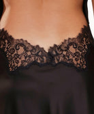 Robe de nuit longue dos nu noire Lingadore Lingadore nightwear 7507LD-02-NOIR